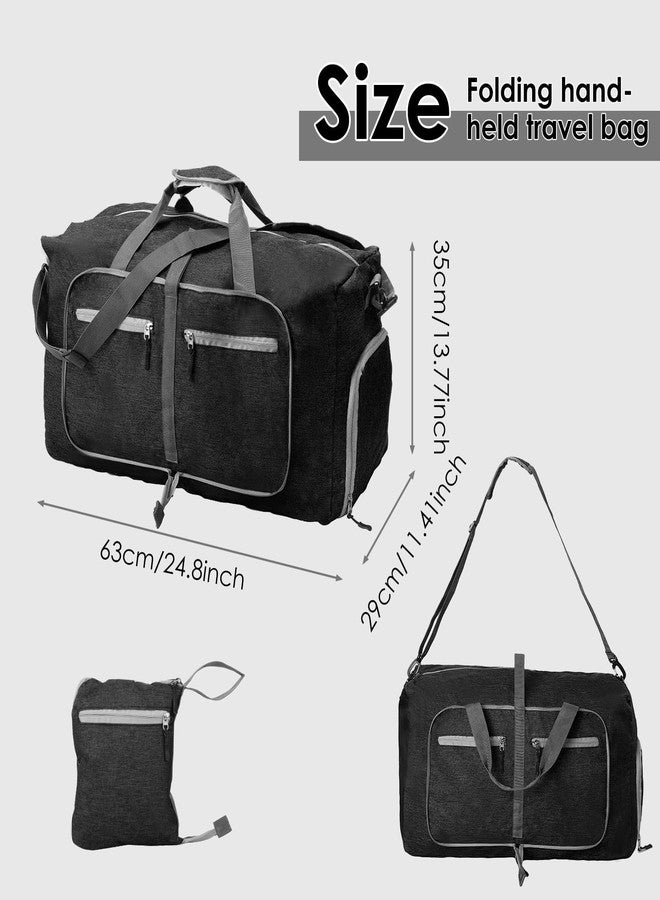 THDUJAYJAY 65l Foldable Duffles Bag,Large Duffle Bags for Travel,Waterproof Packable Duffle Bag for Travels,Travel Organizer Pouch Weekend Overnight Tote for Men Women - Image 2